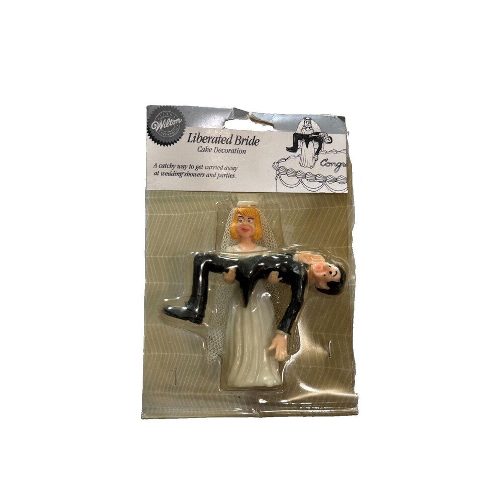 Wilton Wedding Cake Topper Bride and Groom Liberated Bride Vintage